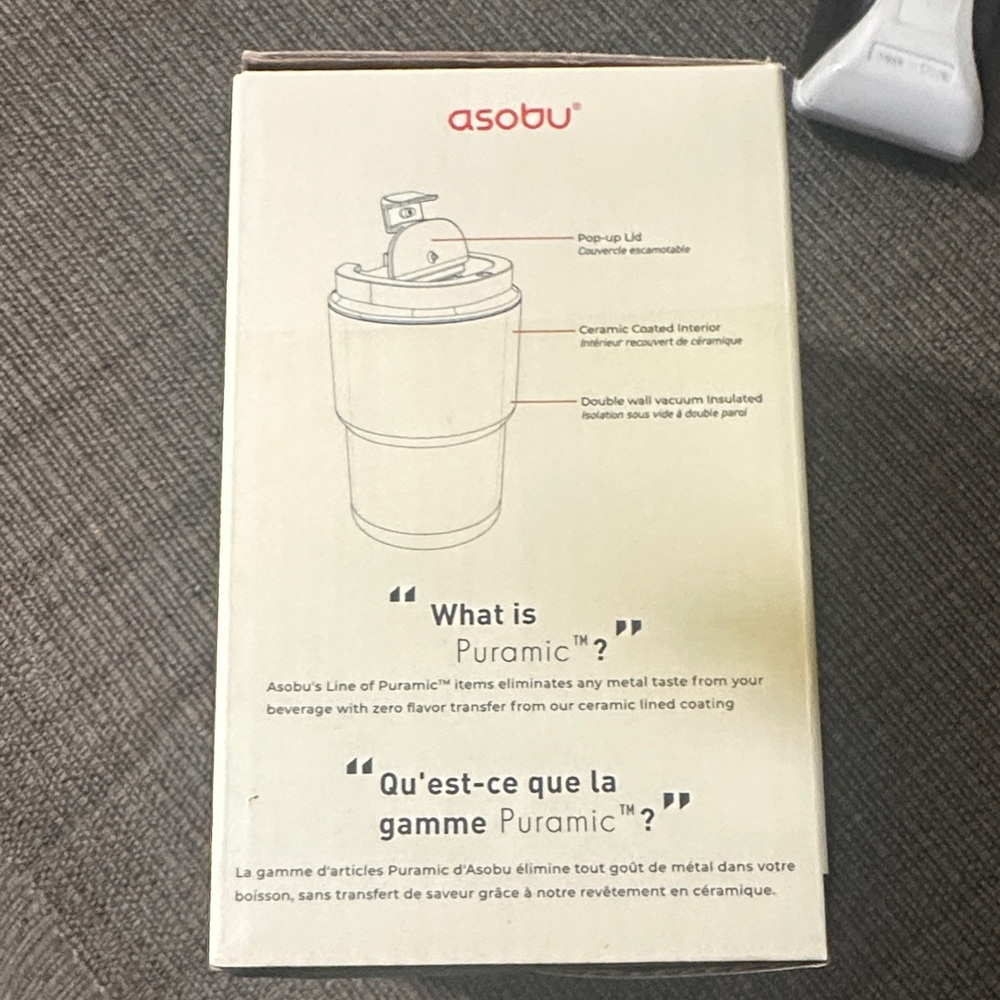 Asobu Black Ceramic Lined Travel Mug - Picture 3 of 5